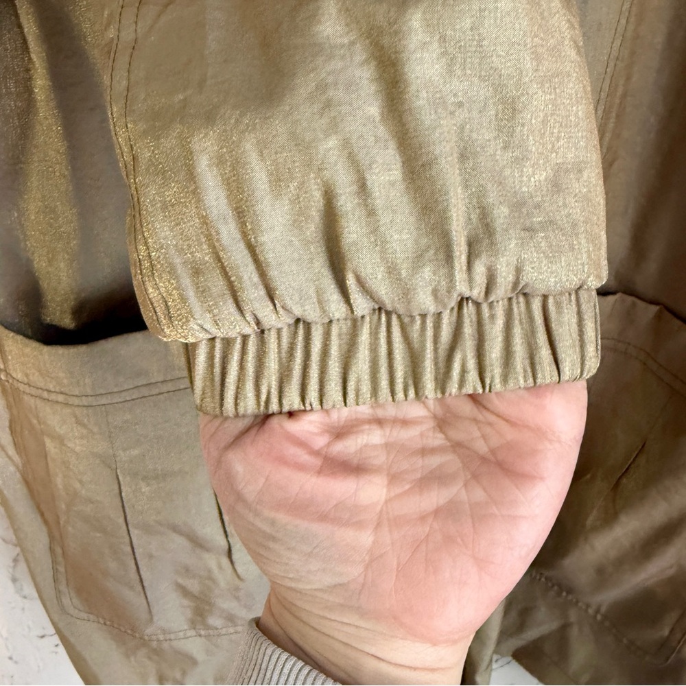 Women's Gold Sheen Utility Jacket - Picture 6 of 13